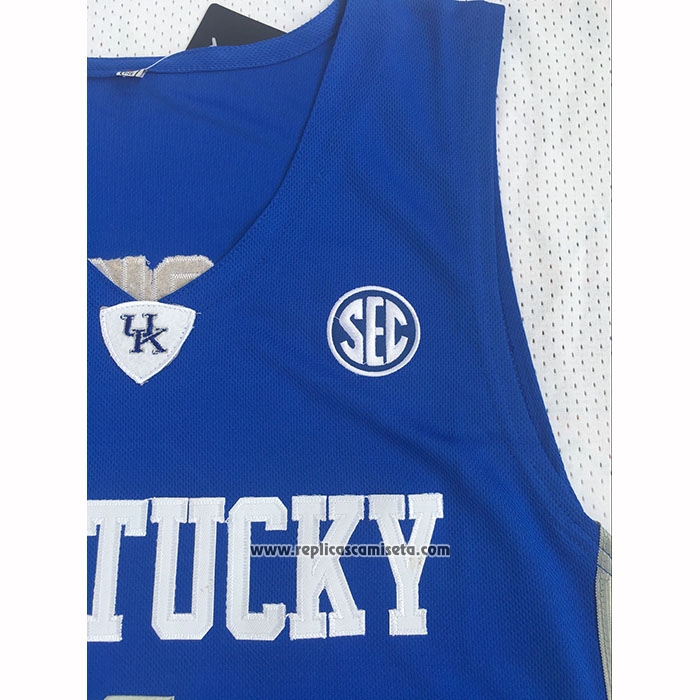 Camiseta NCAA Kentucky Wildcat Devin Booker 2025 Azul